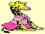 Play Lady giraffe coloring