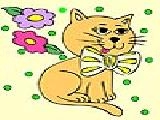 Play Lively cat coloring