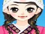Play Girl wearing korean costumes
