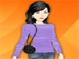 Play Girl with cute kitten dress up