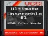 Play Ultimate unscramble #1: html color code words