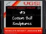 Play World's worst jigsaw #3: cotton ball sculptures