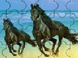 Play Black horses jigsaw puzzle