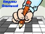 Play Simpsons crossword puzzle
