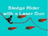 Play Sledge rider with a laser gun