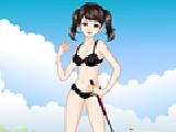 Play The lively golf girl