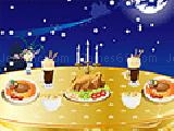 Play Cozy christmas dinner decoration