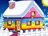 Play Winter cottage decoration