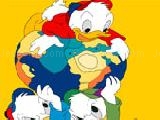Play Huey dewey louie duck with earth online coloring game