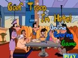 Play Goof troop in hotel online coloring game