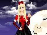 Play Funny halloween girl dressup