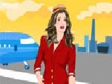 Play Trendy air hostess dress up