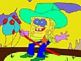 Play Cowboy spongebob coloring