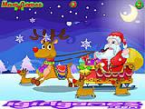 Play Happy santa claus and reindeer