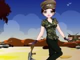 Play Army girl dressup
