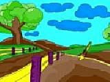 Play Nature scenery coloring