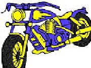 Play Big blue motorbike coloring
