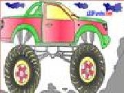 Play Monster truck coloring