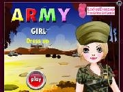 Play Army girl dressup