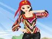 Play Street walking with various print costumes
