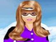 Play Barbie goes snowboarding dress up