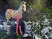 Play Zebra and alligator slide puzzle