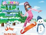 Play Snowboard girl dress up
