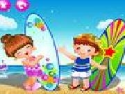 Play Hawaii's wave surfing pro baby