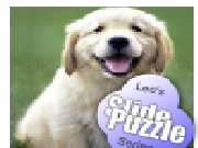 Play Leo's slide puzzle game - cute doggy