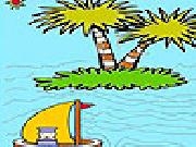 Play The boatman in the ocean coloring