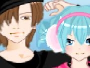 Play Anime childhood friends dress up game