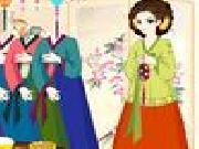 Play Korean hanbok dressup