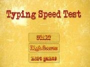 Play Typing speed test