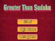 Play Greater than sudoku