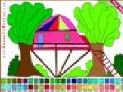 Play Treehouse coloring