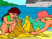Play Summer holiday - rossy coloring games