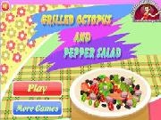 Play Grilled octopus and pepper salad