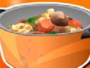 Play Cooking sausage casserole
