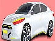 Play White lightning car coloring