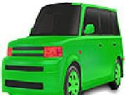 Play Bigger blue car coloring