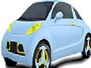 Play Cute blue car coloring