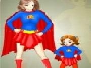 Play Super mom and kid dress up