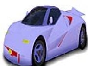 Play White speedy car coloring