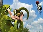 Play Iguana and fly slide puzzle