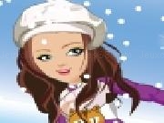 Play Shining girl skiing dress up