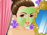 Play French princess facial makeover