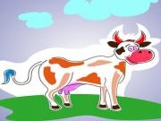 Play Cow coloring game 2