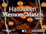 Play Halloween memory match game