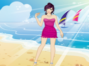 Play Sunny beach day dressup