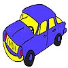 Play Blue speedy car coloring